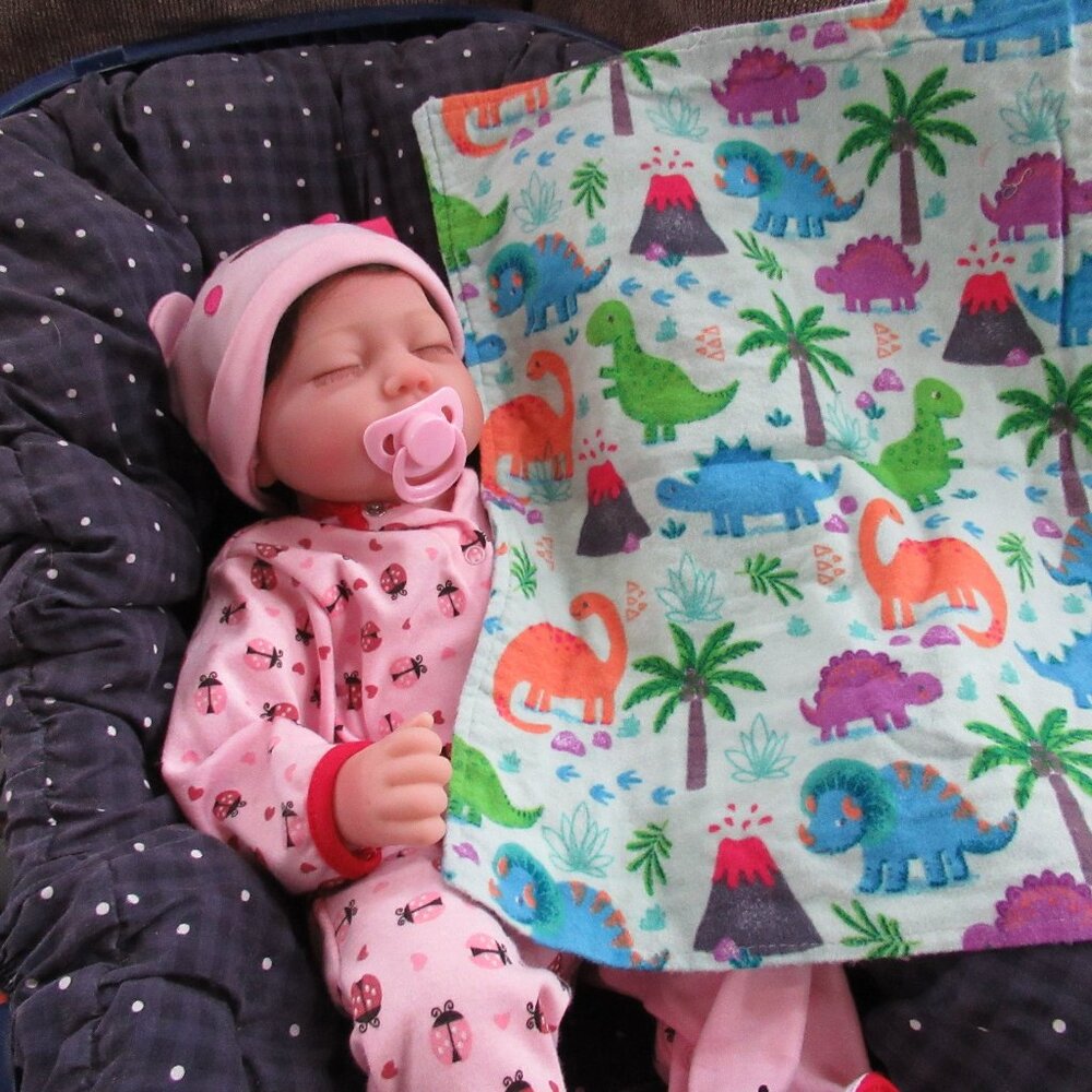 Baby burp cloth flannel burp rag changing pad pet mat nap blanket dinosaur dinos